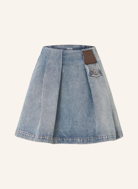 LOEWE jupe en jean BLEU