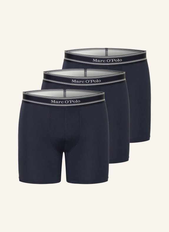 Marc O'Polo Lot de 3 boxers BLEU FONCÉ / BLANC