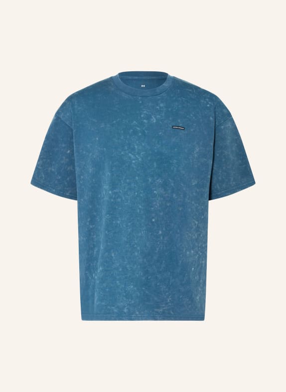 UNDER ARMOUR T-shirt UA HEAVYWEIGHT BLEU / BLANC / NOIR