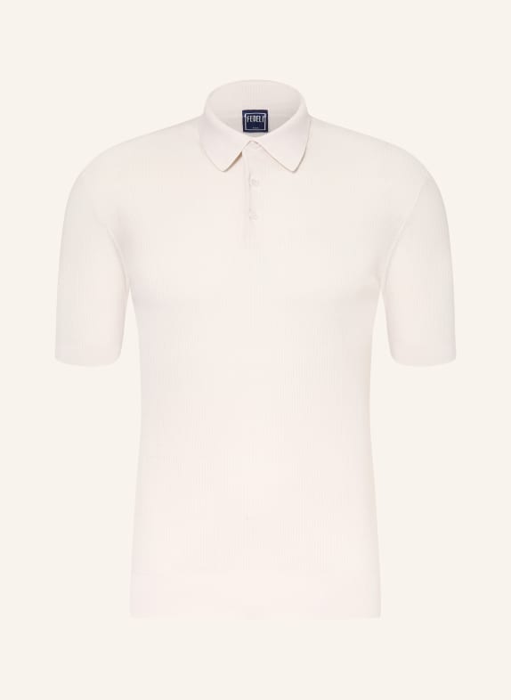 FEDELI knitted polo shirt CREAM