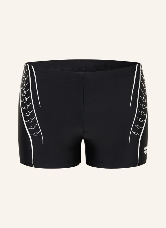 arena Maillot de bain DOUBLE GRAPHIC avec protection UV 50+ NOIR / BLANC