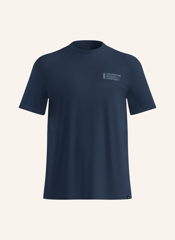odlo COTTON BLEND UNLIMITED T-shirt DARK BLUE
