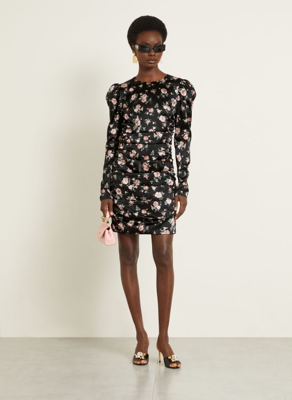 DOLCE & GABBANA robe NOIR / VIEUX ROSE / VERT