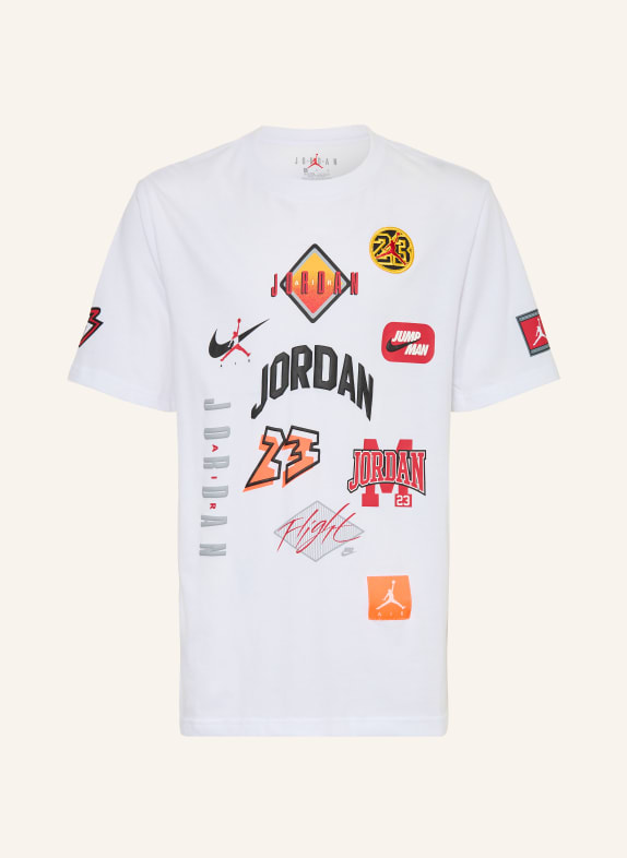 JORDAN T-Shirt DYNASTY PATCH WEISS / ROT