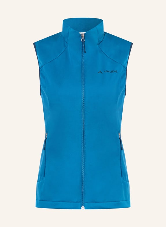 VAUDE Softshell-vest EVERHIKE BLAUW