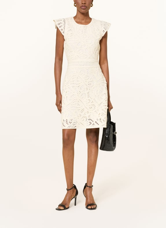 EMPORIO ARMANI Häkelkleid CREME