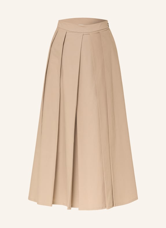 EMPORIO ARMANI Faltenrock BEIGE