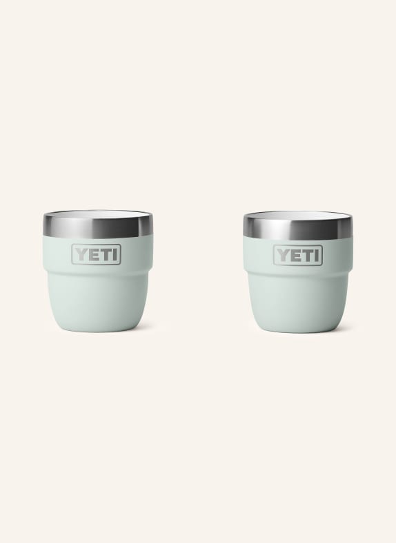 YETI Set van 2 thermobekers RAMBLER® MINT / ZILVER