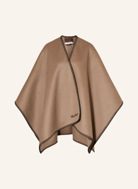Max Mara Cape COLOMBA BRAUN / SCHWARZ