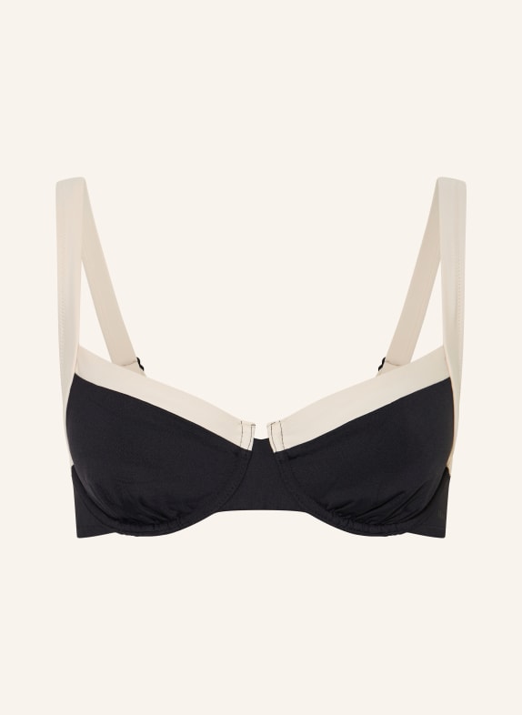 Marc O'Polo Bikini-top met beugels ZWART / CRÈME