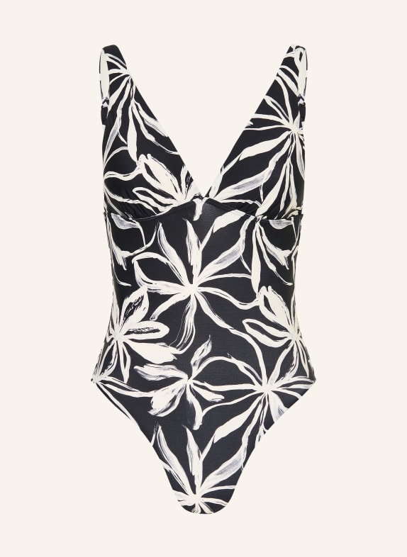 Marc O'Polo Badeanzug SCHWARZ / WEISS