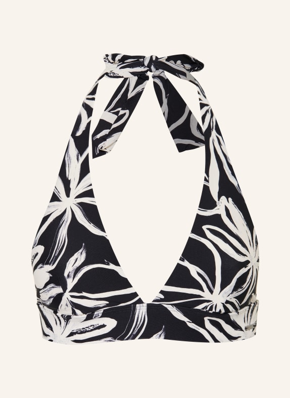 Marc O'Polo Bikinitop met halternek ZWART / WIT