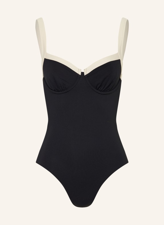 Marc O'Polo Bügel-Badeanzug SCHWARZ / CREME