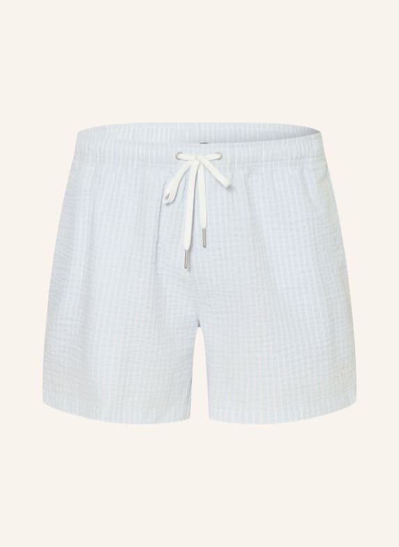 Marc O'Polo Badeshorts HELLBLAU / WEISS
