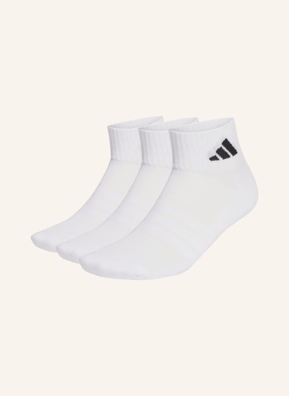 adidas 3-pack sportsokken CUSHIONED SPORTSWEAR ANKLE WIT / ZWART
