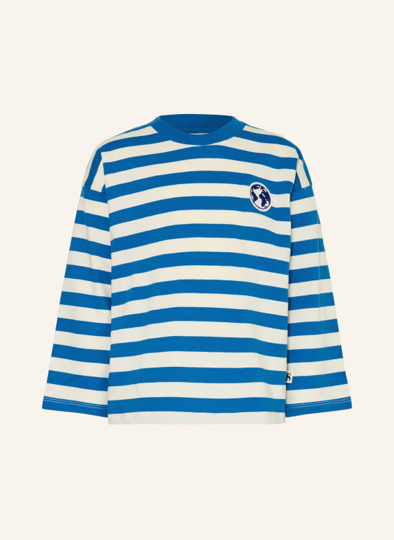 mini rodini Longsleeve BLAU / WEISS