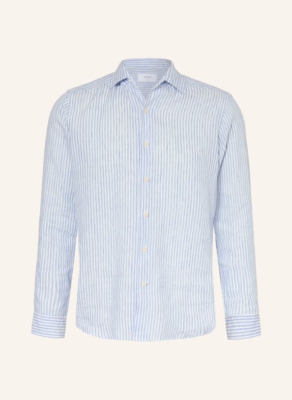 ETON Chemise en lin coupe classique BLEU / BLANC