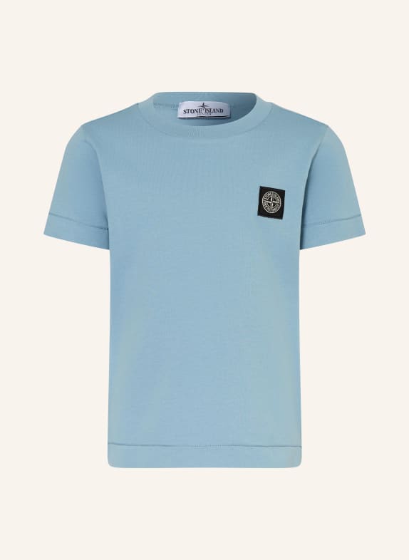 STONE ISLAND JUNIOR T-shirt LIGHT BLUE / DARK BLUE
