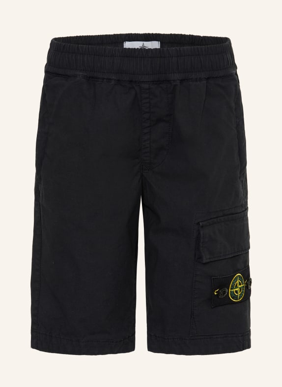 STONE ISLAND JUNIOR short BLEU FONCÉ