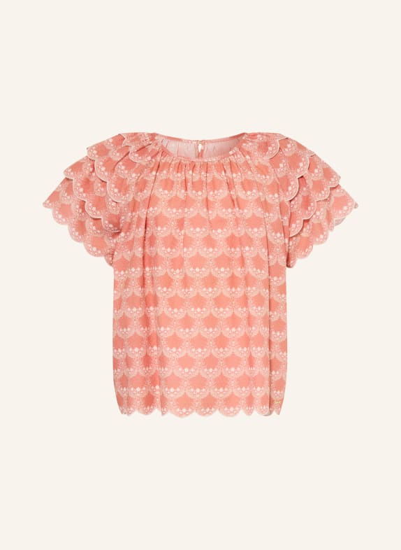 Chloé Blouse shirt LIGHT RED / BEIGE