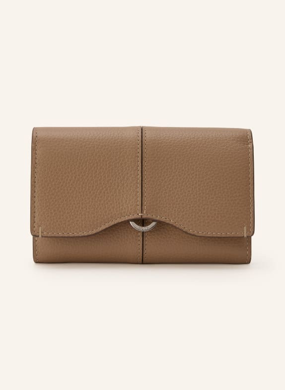 TOD'S wallet CAMEL / SILVER