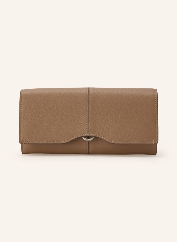 TOD'S wallet CAMEL / SILVER