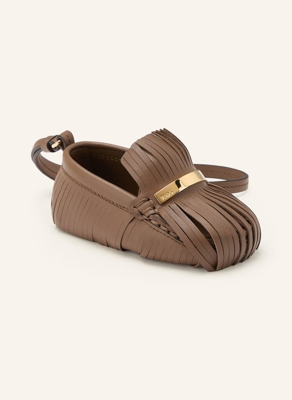 TOD'S Porte-clés GOMMINO MARRON FONCÉ / OR