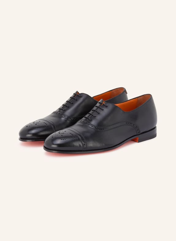 Santoni Veterschoen GENTRY ZWART