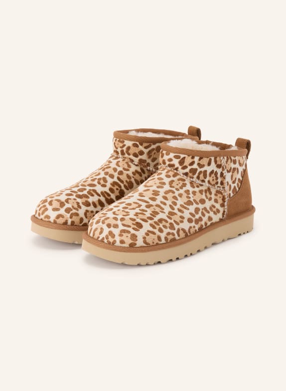 UGG Boots CLASSIC ULTRA MINI PLAINS BRAUN / HELLBRAUN / BEIGE