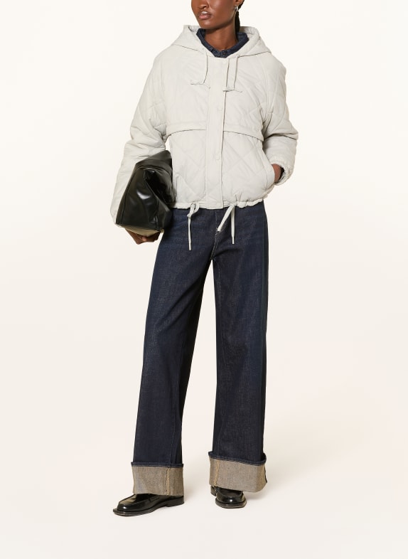 WITHBLACK ASTRID quilted jacket LIGHT GRAY