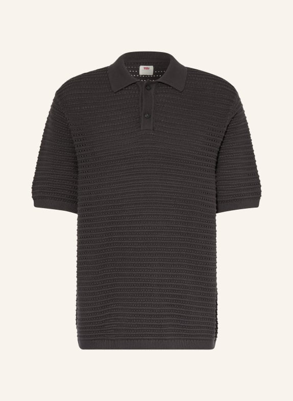 Levi's® LAGUNA Relaxed Fit Knitted Polo Shirt BLACK