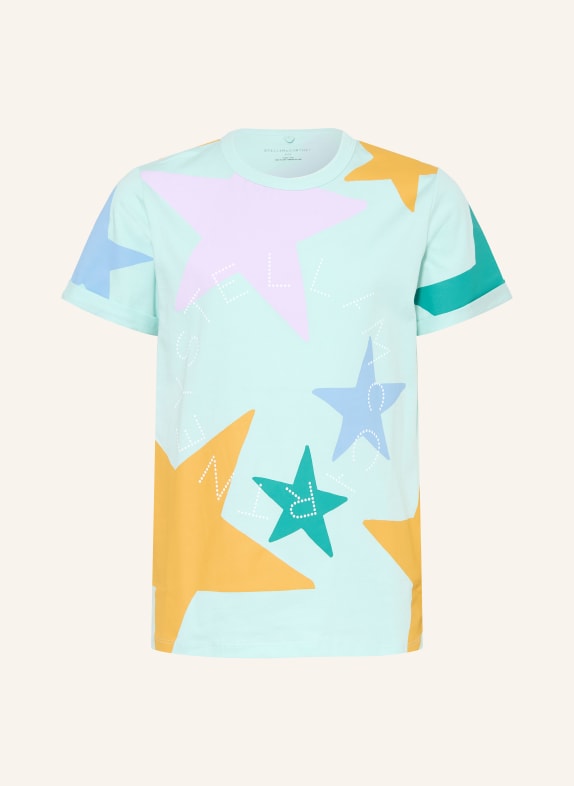 STELLA McCARTNEY KIDS T-shirt MENTHE / LILAS / BLEU PÉTROLE