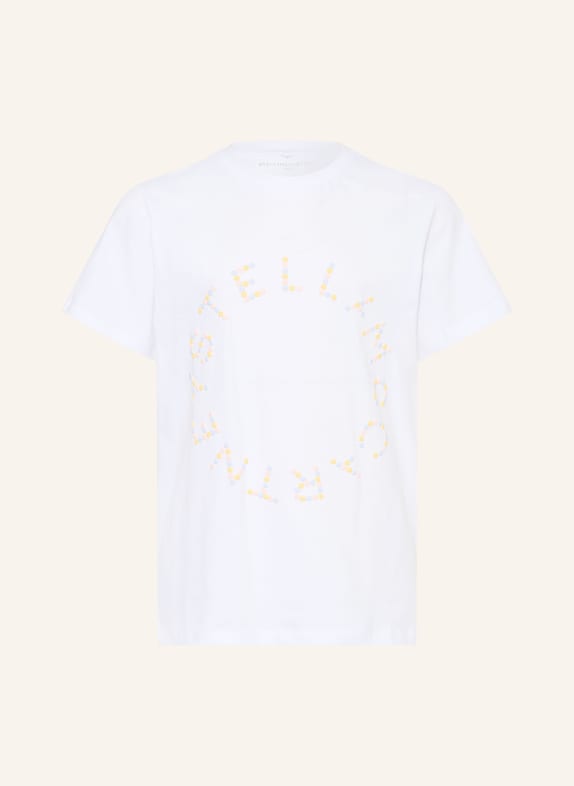 STELLA McCARTNEY KIDS T-shirt BLANC / JAUNE / BLEU CLAIR