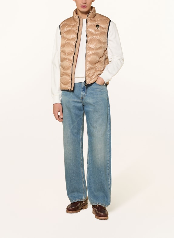 Blauer Steppvest DANNY BEIGE / ZWART