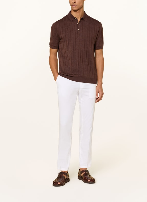 BOGLIOLI Gebreid poloshirt MARRON FONCÉ