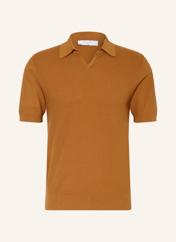 BOGLIOLI Polo en maille ORANGE FONCÉ