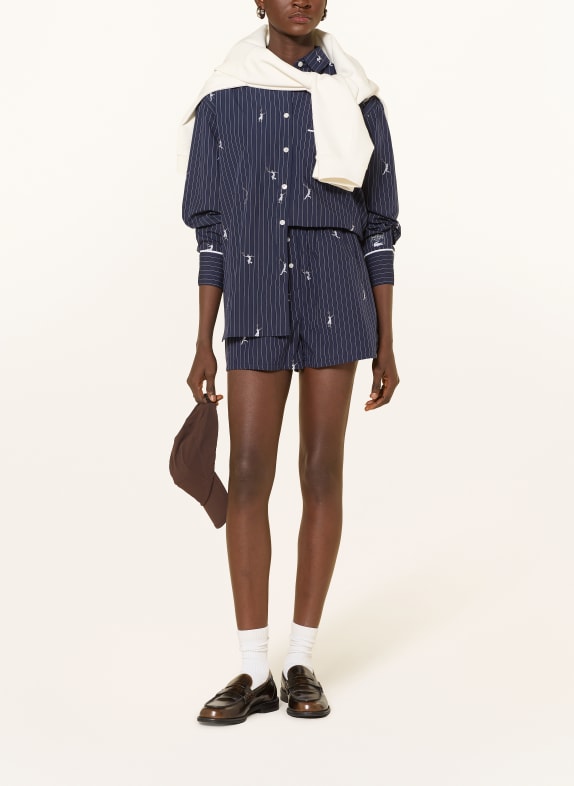 LACOSTE Jacquard-short DONKERBLAUW / WIT