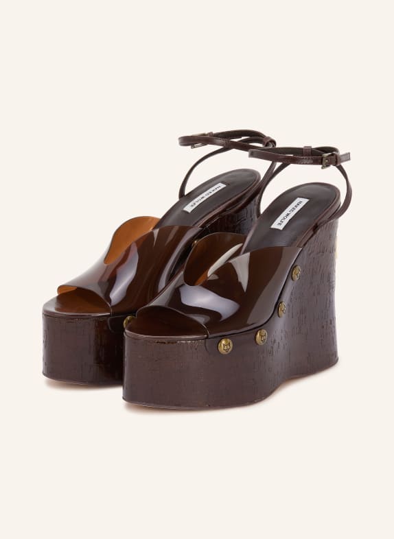 NAKED WOLFE Wedges TIGER DUNKELBRAUN