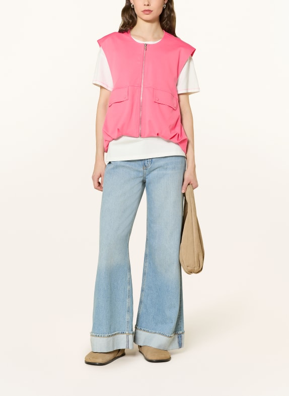 ICHI Gilet en jersey IXKATE ROSE FUCHSIA