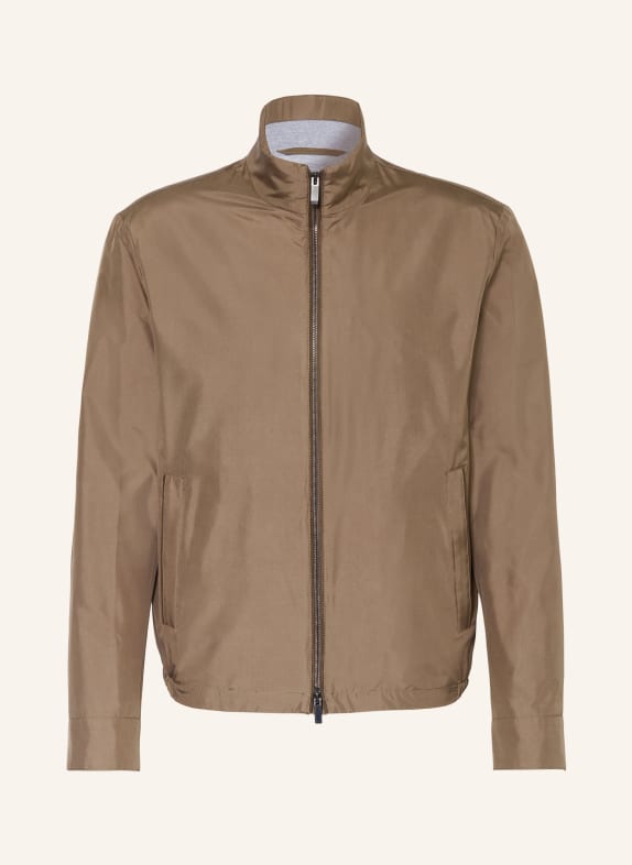 PAUL & SHARK Seidenblouson BRAUN