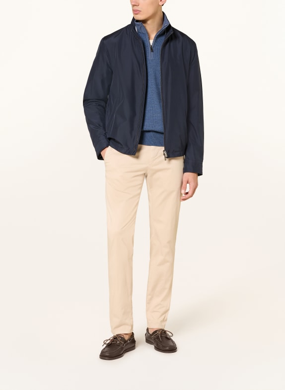 PAUL & SHARK Zijden blouson DONKERBLAUW