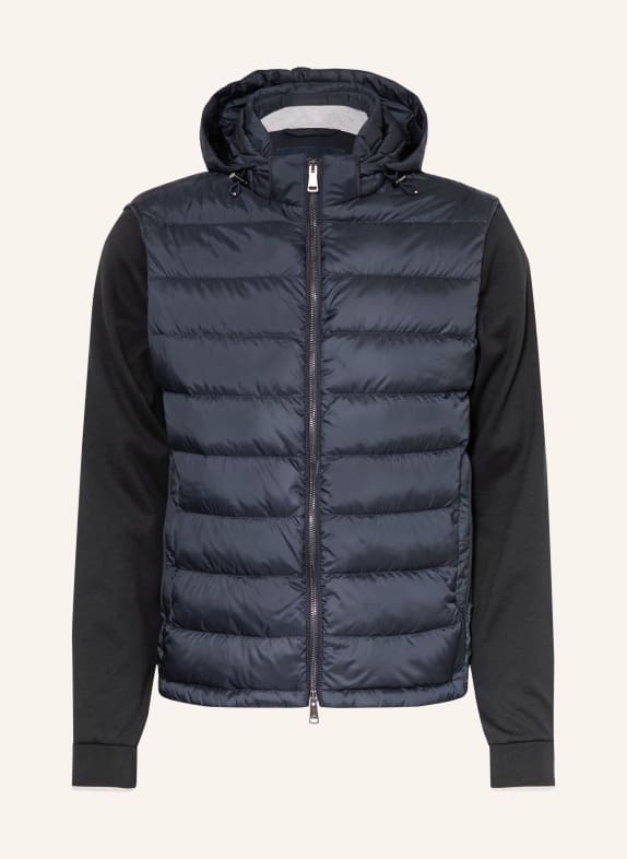 PAUL & SHARK Lichtgewicht donsjack met afneembare mouwen DONKERBLAUW