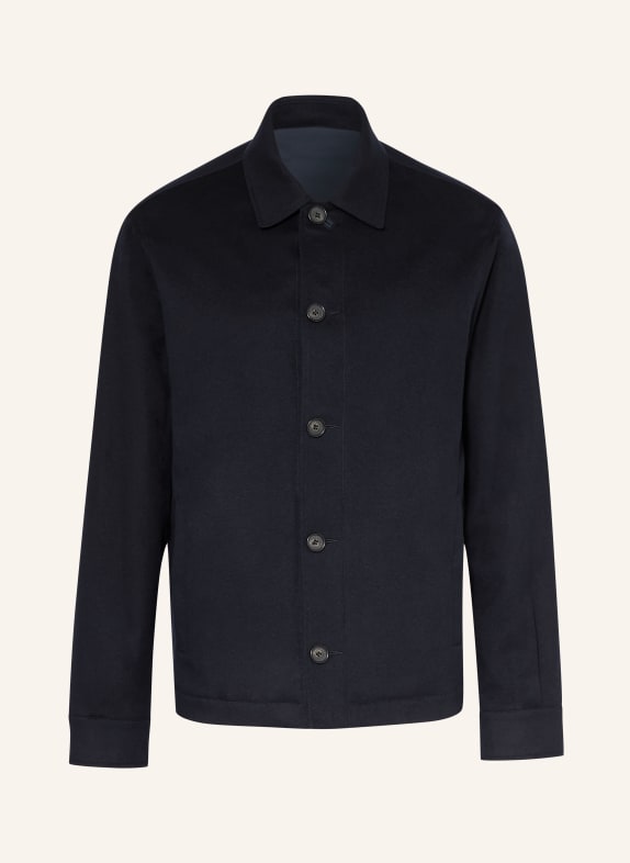 PAUL & SHARK Odwracalna kurtka z kaszmiru GRANATOWY