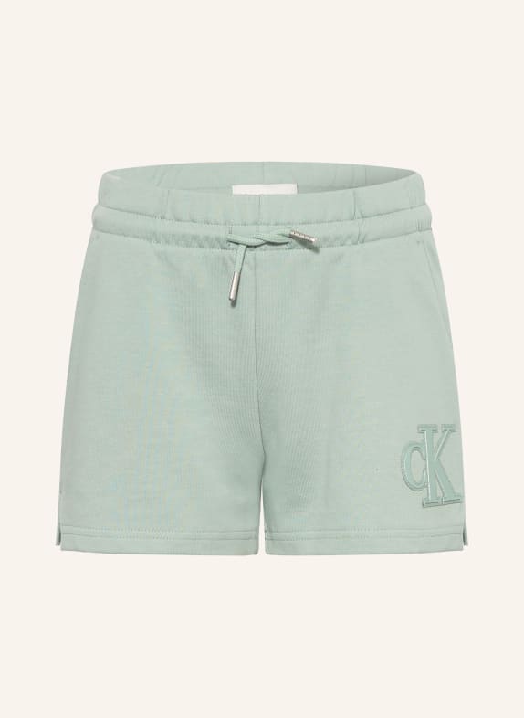 Calvin Klein Sweatshorts HELLGRÜN