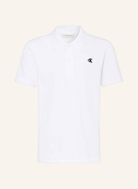 Calvin Klein Piqué-Poloshirt WEISS