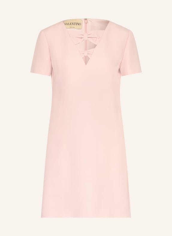 VALENTINO Robe fourreau en soie ROSÉ