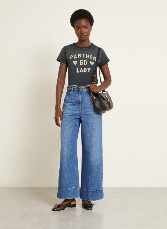 VALENTINO T-shirt DONKERGRIJS / CRÈME
