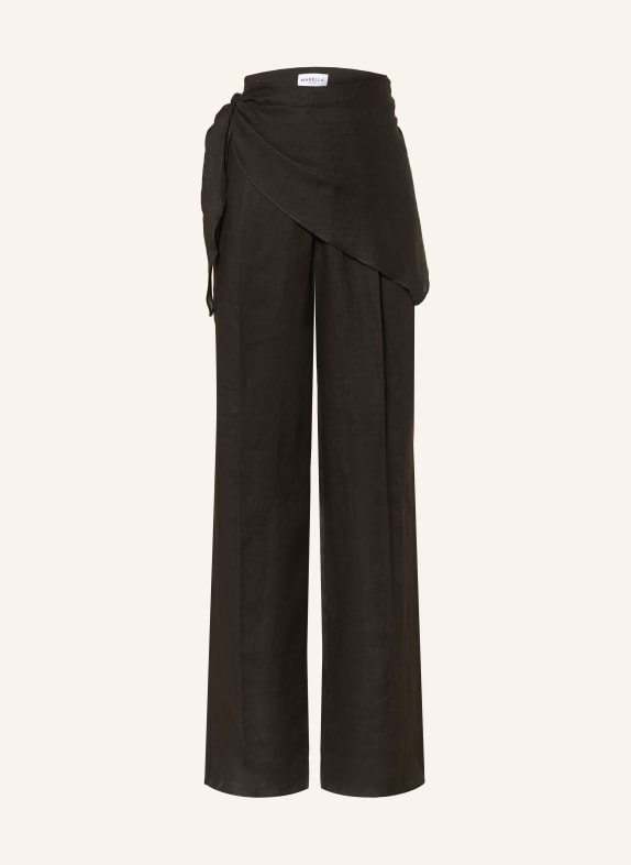 MARELLA Linen Pants MLSSOLISTA BLACK