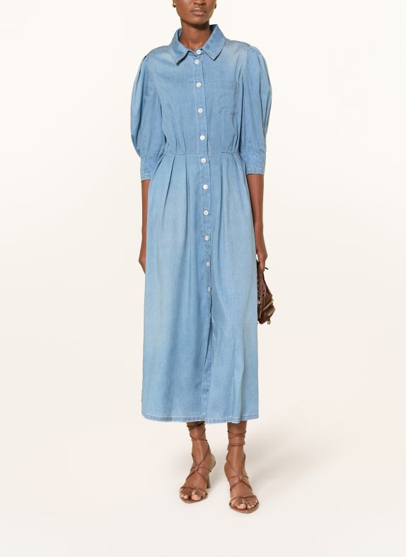 MARELLA Hemdblusenkleid MLSCERCHIA in Jeansoptik mit 3/4-Arm BLAU