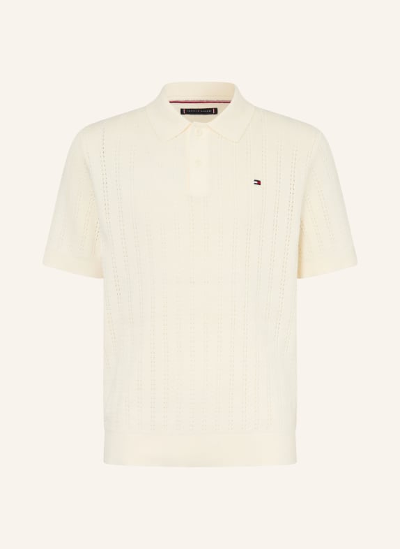 TOMMY HILFIGER Gebreid poloshirt ECRU